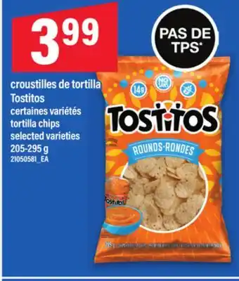 Maxi CROUSTILLES DE TORTILLA TOSTITOS, 205-295 G offer