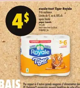 Maxi ESSUIE-TOUT TIGER ROYALE 3=6 ROULEAUX offer