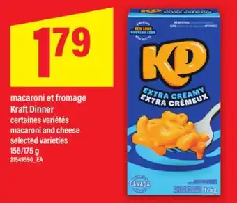 Maxi MACARONI ET FROMAGE KRAFT DINNER, 156/175 G offer