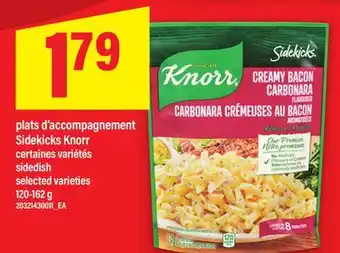 Maxi PLATS D'ACCOMPAGNEMENT SIDEKICKS KNORR / SIDEDISH, 120-162 G offer