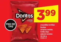 Maxi CROUSTILLES TORTILLAS DORITOS, 210-280 g offer