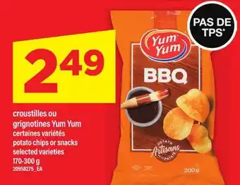 Maxi CROUSTILLES OU GRIGNOTINES YUM YUM, 170-300 g offer