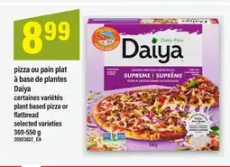 Maxi PIZZA OU PAIN PLAT À BASE DE PLANTES DAIYA | plant based pizza or flatbread 369-550 g offer