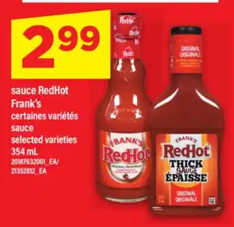 Maxi SAUCE REDHOT FRANK'S / SAUCE, 354 ML offer