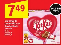 Maxi MINI-BARRES DE CHOCOLAT KITKAT OU SMARTIES NESTLÉ CHOCOLATE 30 UN offer