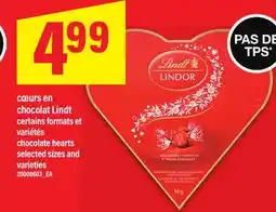 Maxi CŒURS EN CHOCOLAT LINDT | CHOCOLATE HEARTS offer