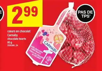 Maxi CŒURS EN CHOCOLAT CARNABY / CHOCOLATE HEARTS, 80 G offer