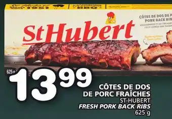 Marches Tradition ST-HUBERT FRESH PORK BACK RIBS offer