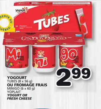 Marches Tradition MINIGO (6 x 60 g) YOPLAIT YOGURT OR FRESH CHEESE offer