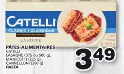 Marches Tradition CATELLI LASAGNE (375 to 500 g), MANICOTTI (225 g), CANNELLONI (200 g) PASTA offer