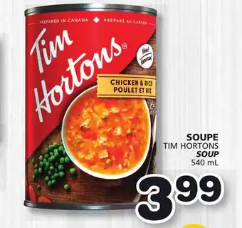 Marches Tradition TIM HORTONS SOUP offer