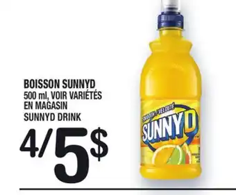 Marche Ami BOISSON SUNNYD | SUNNYD DRINK offer