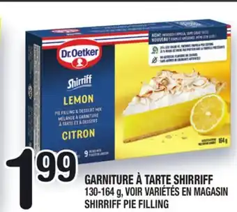 Marche Ami GARNITURE À TARTE SHIRRIFF | MAGASIN SHIRRIFF PIE FILLING offer