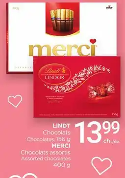 Proxim LINDT, MERCI Chocolats assortis offer