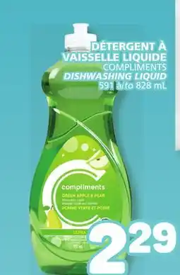 Marché Bonichoix COMPLIMENTS DISHWASHING LIQUID offer