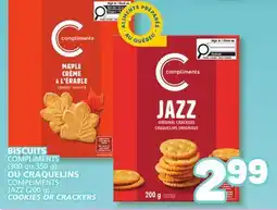 Marché Bonichoix COMPLIMENTS (300 or 350 g) OR COMPLIMENTS JAZZ (200 g) COOKIES OR CRACKERS offer