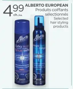 Proxim ALBERTO EUROPEAN Selected hair styling products offer