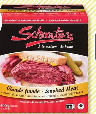 Marché Bonichoix SCHWARTZ'S SLICED SMOKED MEAT offer