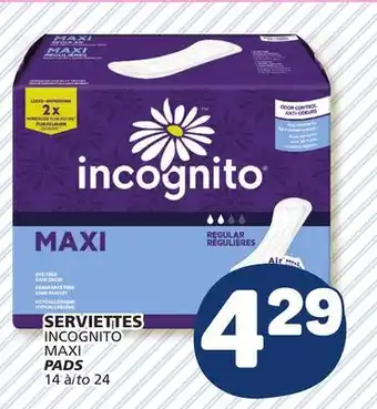 Marché Bonichoix INCOGNITO MAXI PADS offer