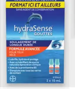 Proxim HYDRASENSE Dry eye drops offer