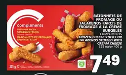 Marché Bonichoix COMPLIMENTS FROZEN CHEESE STICKS OR JALAPENOS STUFFED WITH offer