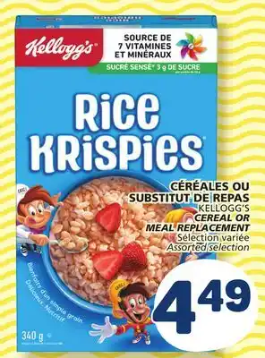 Marché Bonichoix KELLOGG'S CEREAL OR MEAL REPLACEMENT offer