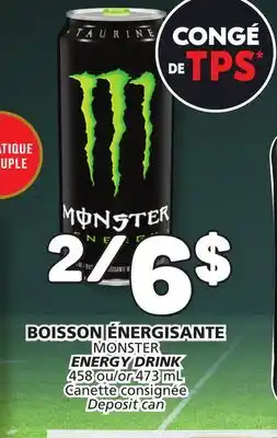 Marché Bonichoix MONSTER ENERGY DRINK offer