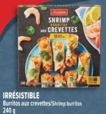 Marché Adonis IRRÉSISTIBLE BURRITOS AUX CREVETTES | SHRIMP BURRITOS offer