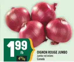 Marché Adonis OIGNON ROUGE JUMBO | JUMBO RED ONIONS offer