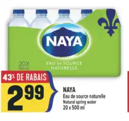 Marché Adonis NAYA EAU DE SOURCE NATURELLE | NATURAL SPRING WATER offer