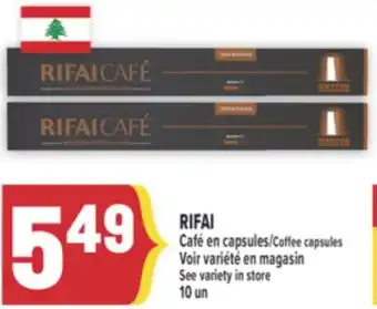 Marché Adonis CAFÉ EN CAPSULES RIFAI | RIFAI COFFEE CAPSULES offer