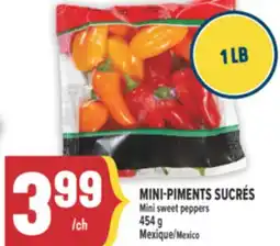 Marché Adonis MINI-PIMENTS SUCRÉS | MINI SWEET PEPPERS offer