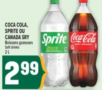 Marché Adonis COCA COLA, SPRITE OU CANADA SRY BOISSONS GAZEUSES | SOFT DRINKS offer