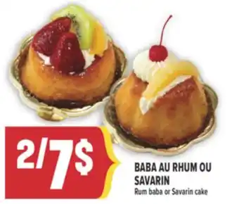 Marché Adonis BABA AU RHUM OU SAVARIN | RUM BABA OR SAVARIN CAKE offer