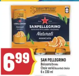 Marché Adonis BOISSONS SAN PELLEGRINO | SAN PELLEGRINO DRINKS offer