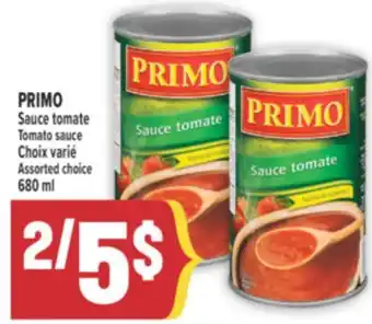 Marché Adonis PRIMO SAUCE TOMATE | TOMATO SAUCE offer