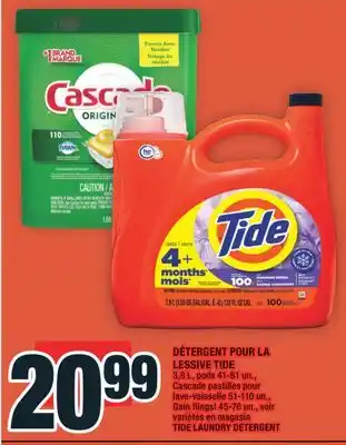 Super C DÉTERGENT POUR LA LESSIVE TIDE | TIDE LAUNDRY DETERGENT offer