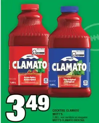 Super C COCKTAIL CLAMATO MOTT'S | MOTT'S CLAMATO COCKTAIL offer