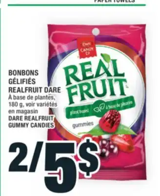 Super C BONBONS GÉLIFIÉS REALFRUIT DARE | DARE REALFRUIT GUMMY CANDIES offer