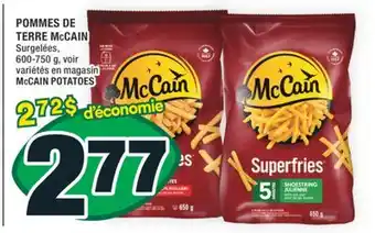 Super C POMMES DE TERRE McCAIN | McCAIN POTATOES offer