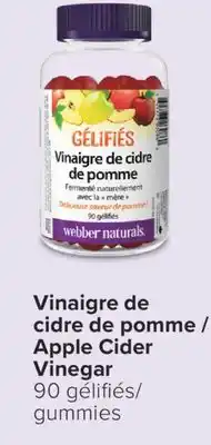 Jean Coutu WEBBER NATURALS Apple Cider Vinegar offer