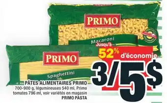 Super C PÂTES ALIMENTAIRES PRIMO | PRIMO PASTA offer