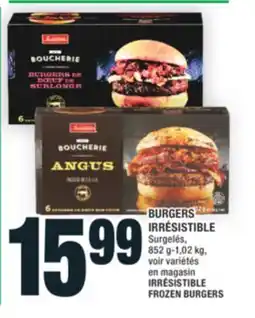 Super C BURGERS IRRÉSISTIBLE | IRRÉSISTIBLE FROZEN BURGERS offer