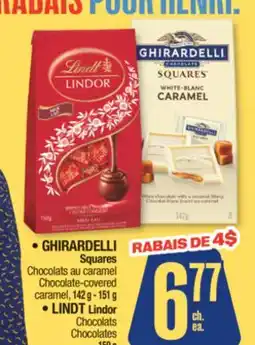 Jean Coutu GHIRARDELLI, LINDT Selected products offer