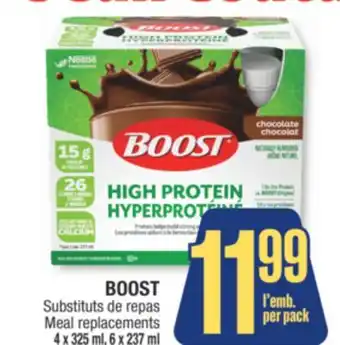 Jean Coutu BOOST Meal replacements offer