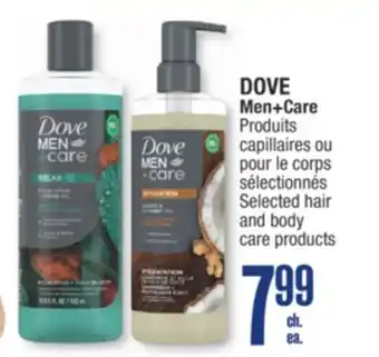 Jean Coutu DOVE Men+Care Selected hair and body care products offer