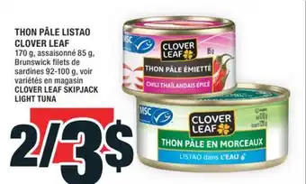 Super C THON PÂLE LISTAO CLOVER LEAF | CLOVER LEAF SKIPJACK LIGHT TUNA offer