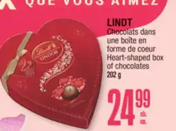 Jean Coutu LINDT Heart-shaped box of chocolates offer