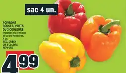 Super C ROUGES, VERTS OU 3 COULEURS | RED, GREEN OR 3 COLORS PEPPERS offer