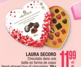 Jean Coutu LAURA SECORD Heart-shaped box of chocolates offer